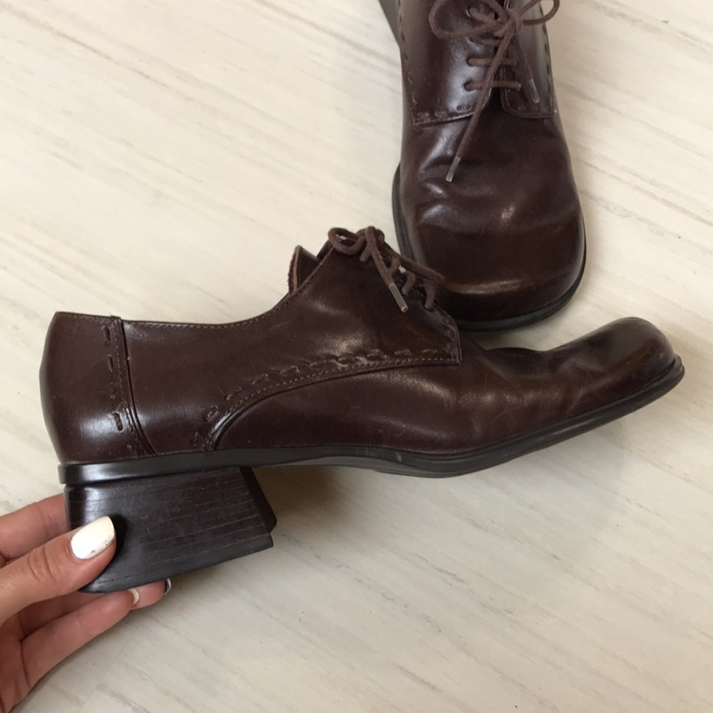 Ea Flexo brown leather shoe Size 7 - Picture 9 of 9